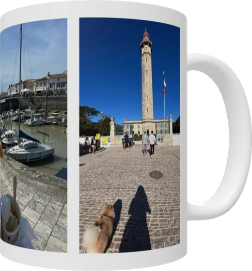 Mug photo personnalisé avec des photos de l’île de Ré